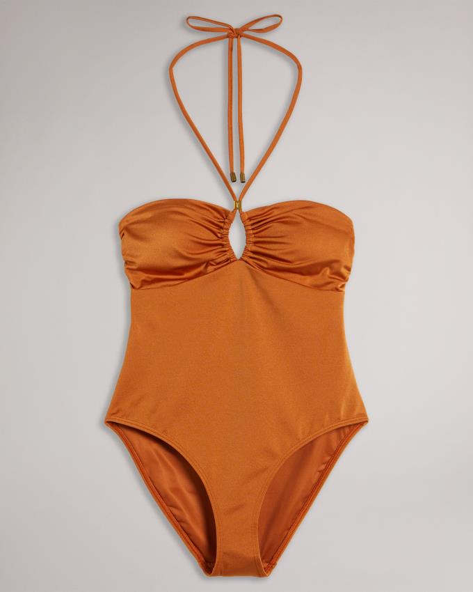 Maillot de Bain Ted Baker Cut Out Detail Orange Femme | VFF-12558609